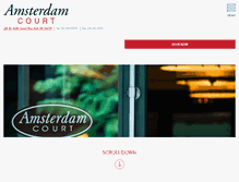 Tablet Screenshot of amsterdamcourtnyc.com